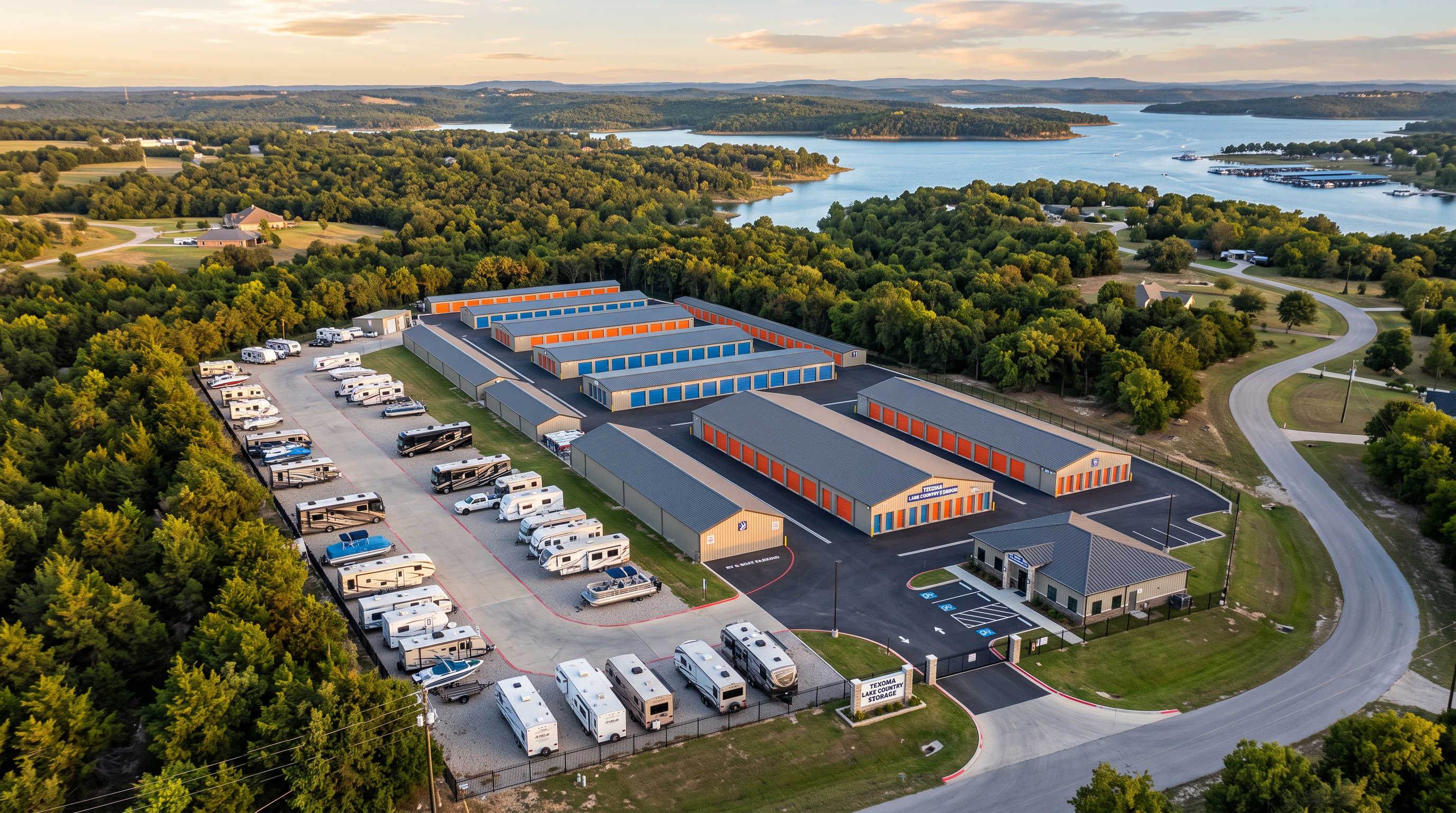 Aerial view of the facility